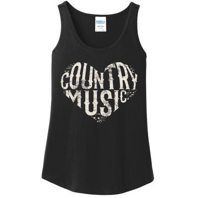 I Love Country Design Country Music Lover Gift Idea Ladies Essential Tank