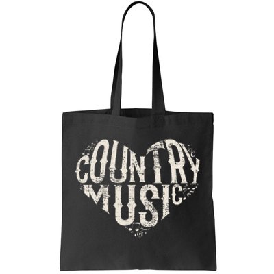 I Love Country Design Country Music Lover Gift Idea Tote Bag