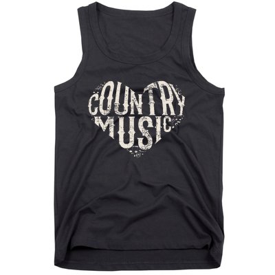 I Love Country Design Country Music Lover Gift Idea Tank Top