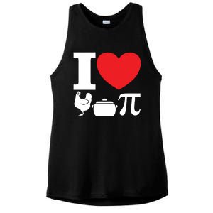 I Love Chicken Pot Pi Pie Day Math Great Gift Ladies PosiCharge Tri-Blend Wicking Tank