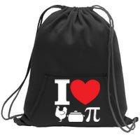 I Love Chicken Pot Pi Pie Day Math Great Gift Sweatshirt Cinch Pack Bag