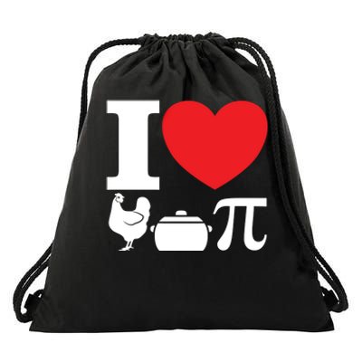 I Love Chicken Pot Pi Pie Day Math Great Gift Drawstring Bag