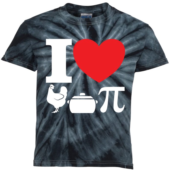 I Love Chicken Pot Pi Pie Day Math Great Gift Kids Tie-Dye T-Shirt