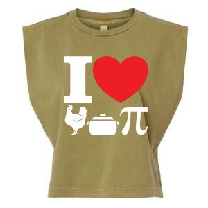 I Love Chicken Pot Pi Pie Day Math Great Gift Garment-Dyed Women's Muscle Tee