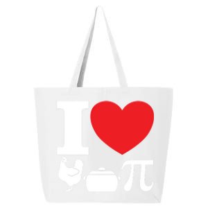 I Love Chicken Pot Pi Pie Day Math Great Gift 25L Jumbo Tote