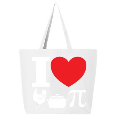 I Love Chicken Pot Pi Pie Day Math Great Gift 25L Jumbo Tote