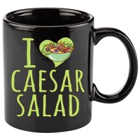 I Love Caesar Salad Funny Caesar Salad Vegetable Lover 11oz C Handle Ceramic Mug