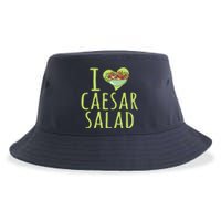 I Love Caesar Salad Funny Caesar Salad Vegetable Lover Sustainable Bucket Hat