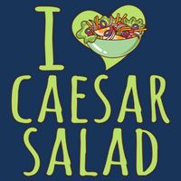I Love Caesar Salad Funny Caesar Salad Vegetable Lover 7-Panel Snapback Hat