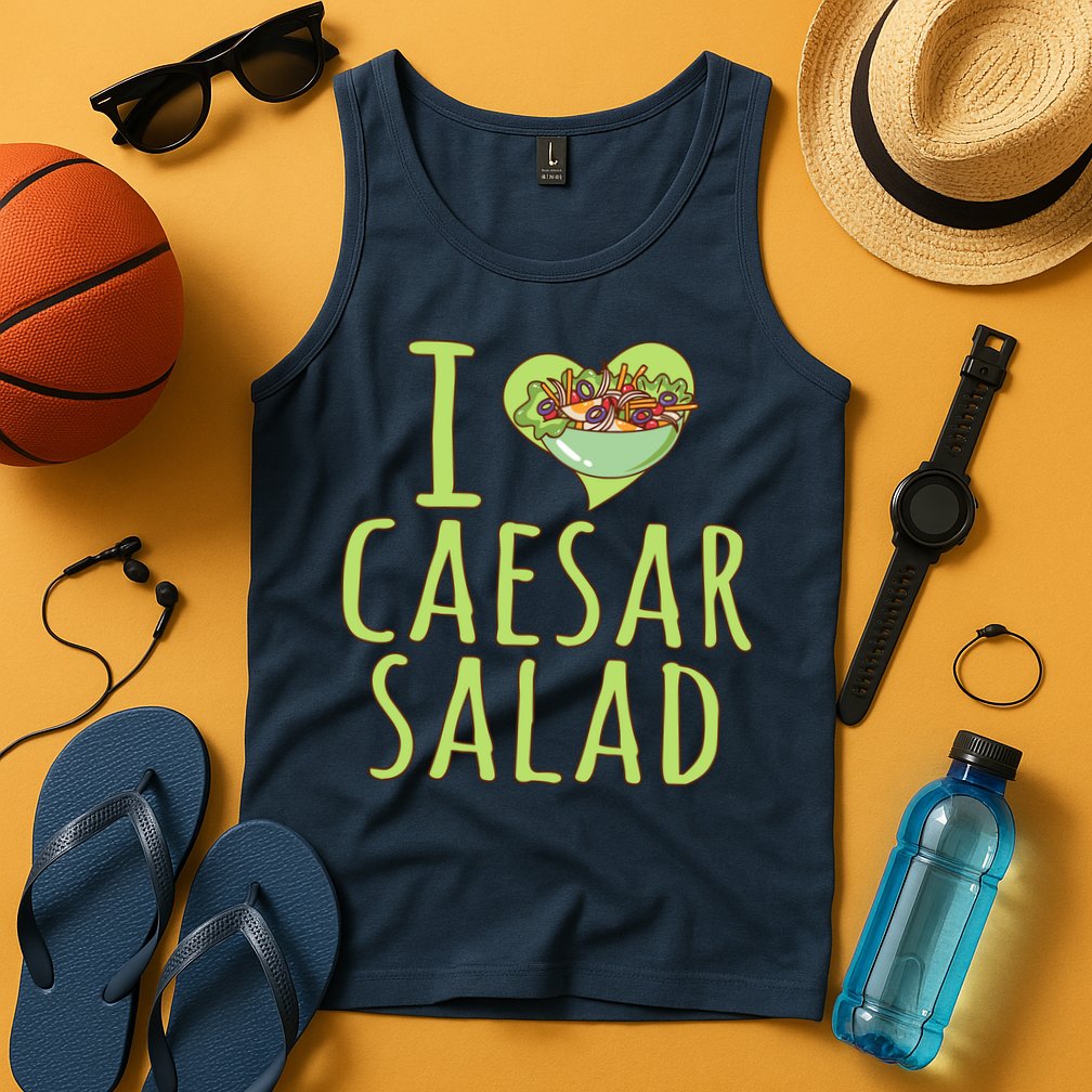I Love Caesar Salad Funny Caesar Salad Vegetable Lover Tank Top
