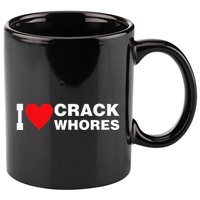 I Love Crack Whores Apparel 11oz C Handle Ceramic Mug