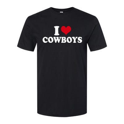 I Love Cowboys Softstyle® CVC T-Shirt