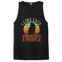 I Like Cats And Maybe 3 People Cat Funny Father's Day PosiCharge Competitor Tank