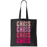 I Love Chris First Name Chris Vintage Tote Bag