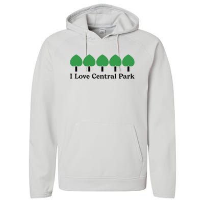 I Love Central Park Performance Fleece Hoodie