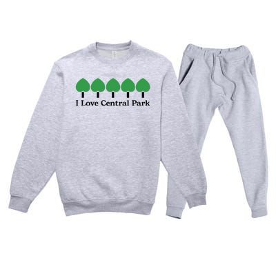 I Love Central Park Premium Crewneck Sweatsuit Set