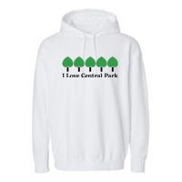 I Love Central Park Garment-Dyed Fleece Hoodie