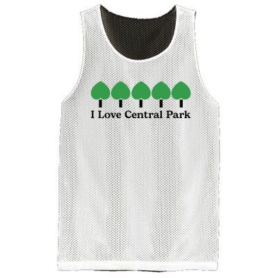 I Love Central Park Mesh Reversible Basketball Jersey Tank