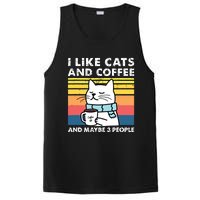 I Like Cats And Coffee And Maybe 3 People Funny Love Cats PosiCharge Competitor Tank