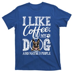 I Like Coffee My Ger Shepherd And Maybe 3 People Gift T-Shirt