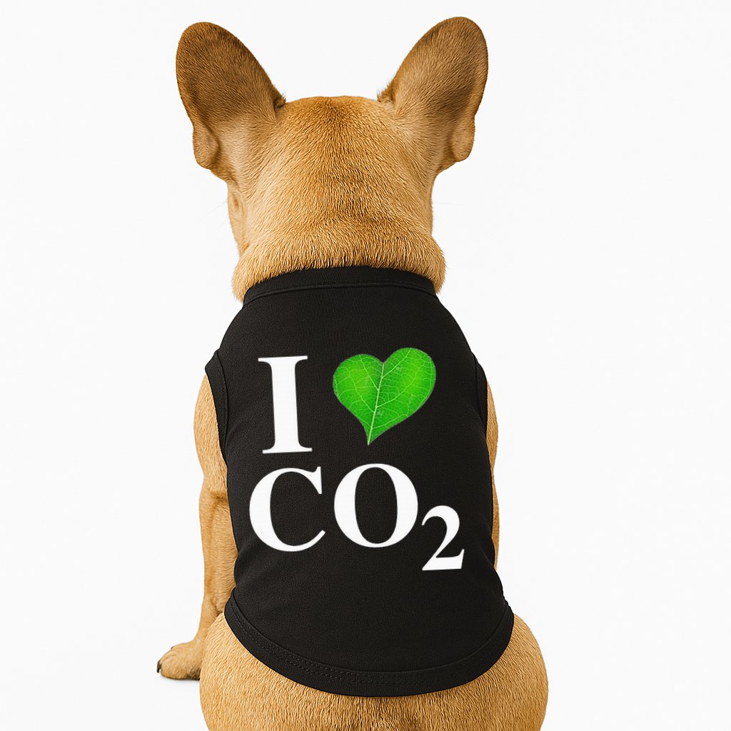 I Love Co2 Carbon Dioxide Climate Change Hoax Global Warming Doggie Tank