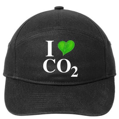 I Love Co2 Carbon Dioxide Climate Change Hoax Global Warming 7-Panel Snapback Hat