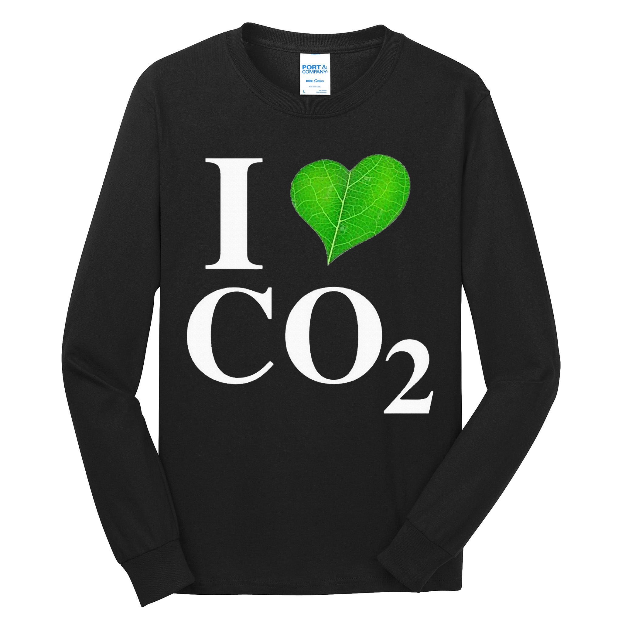 I Love Co2 Carbon Dioxide Climate Change Hoax Global Warming Tall Long Sleeve T-Shirt