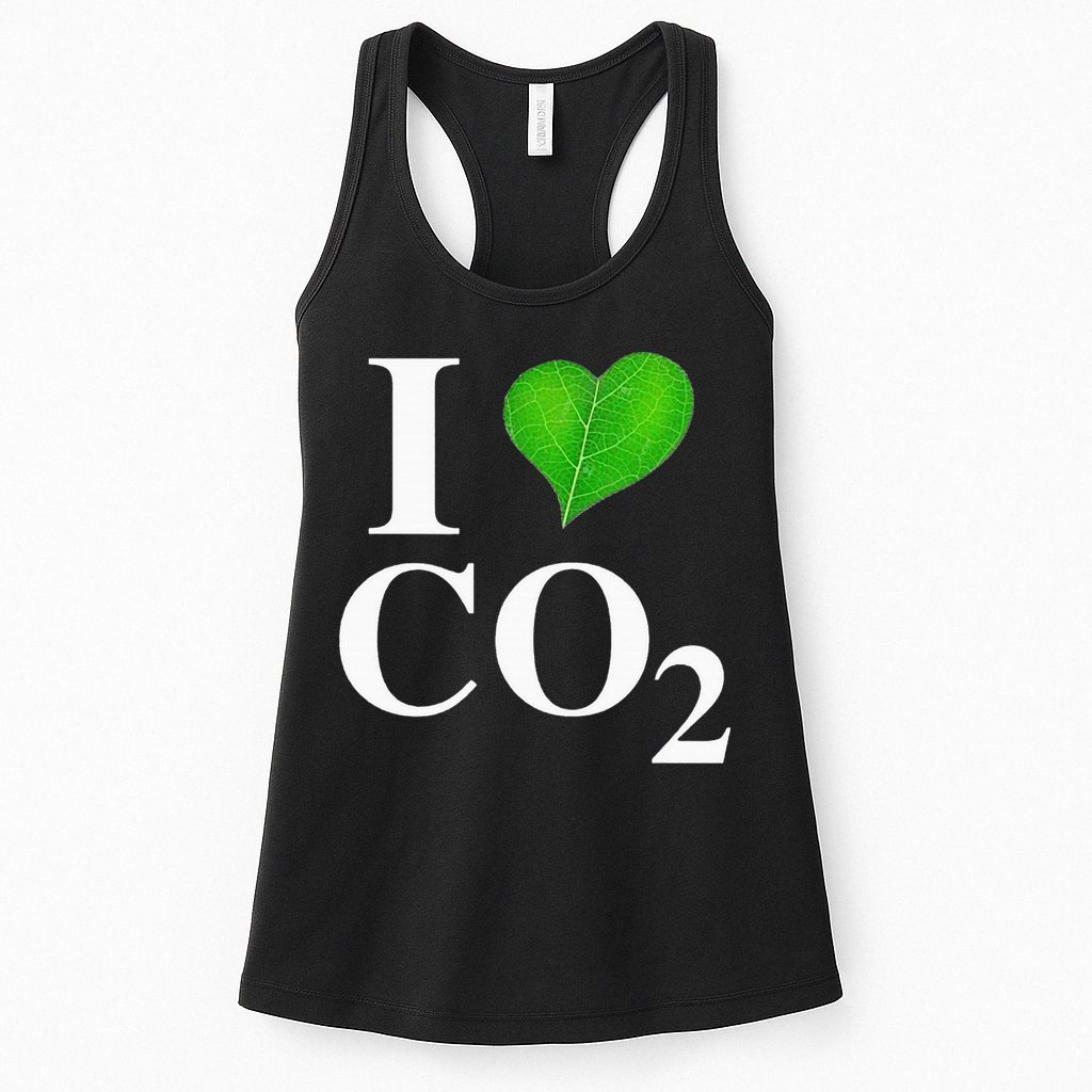 I Love Co2 Carbon Dioxide Climate Change Hoax Global Warming Womens Tank Top
