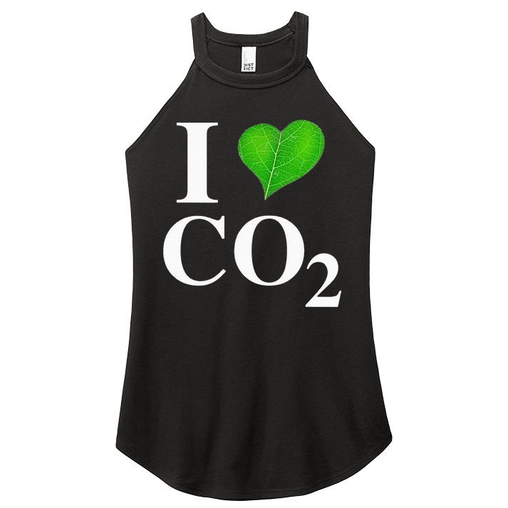I Love Co2 Carbon Dioxide Climate Change Hoax Global Warming Women's Perfect Tri Rocker Tank