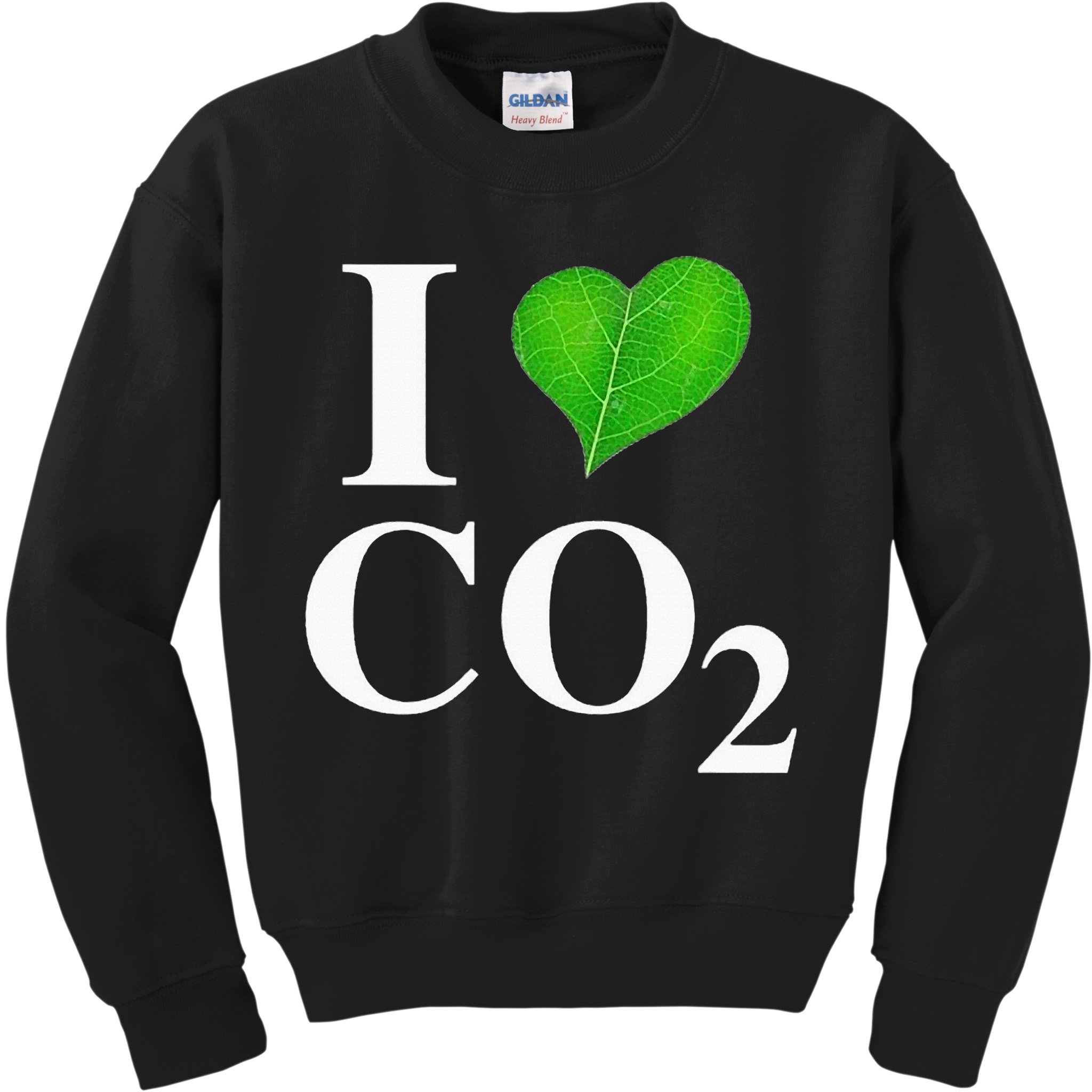 I Love Co2 Carbon Dioxide Climate Change Hoax Global Warming Kids Sweatshirt