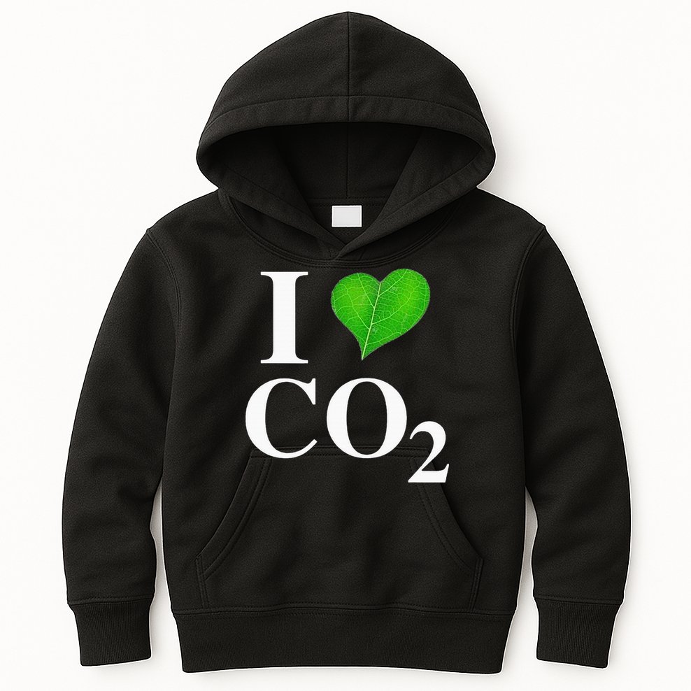 I Love Co2 Carbon Dioxide Climate Change Hoax Global Warming Kids Hoodie