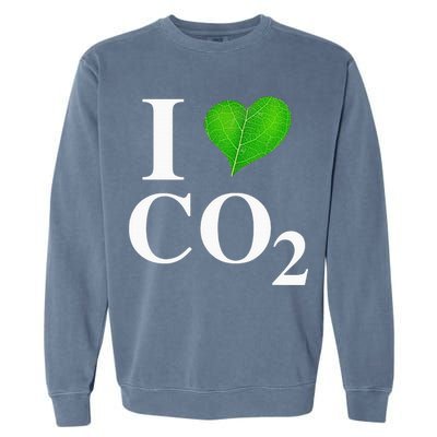 I Love Co2 Carbon Dioxide Climate Change Hoax Global Warming Garment-Dyed Sweatshirt