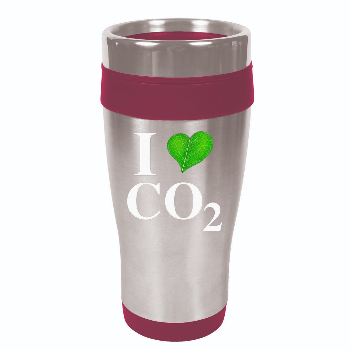 I Love Co2 Carbon Dioxide Climate Change Hoax Global Warming 16oz Travel Tumbler