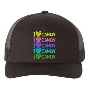 I Love Candy I Love Candy Sweets Lover Yupoong Adult 5-Panel Trucker Hat