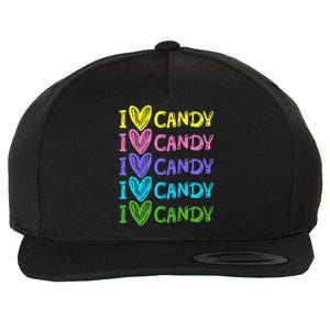 I Love Candy I Love Candy Sweets Lover Wool Snapback Cap