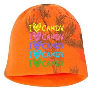 I Love Candy I Love Candy Sweets Lover Kati - Camo Knit Beanie