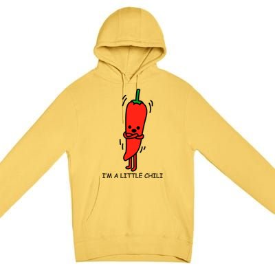 IM Little Chili Funny Saying Pepper Food Pun Premium Pullover Hoodie