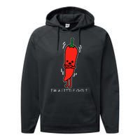 IM Little Chili Funny Saying Pepper Food Pun Performance Fleece Hoodie