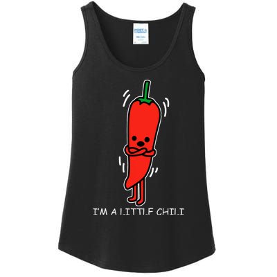 IM Little Chili Funny Saying Pepper Food Pun Ladies Essential Tank