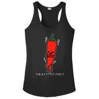 IM Little Chili Funny Saying Pepper Food Pun Ladies PosiCharge Competitor Racerback Tank