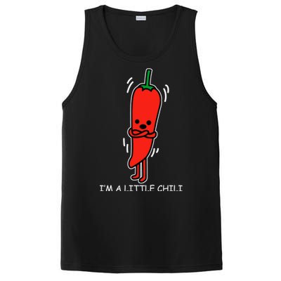 IM Little Chili Funny Saying Pepper Food Pun PosiCharge Competitor Tank