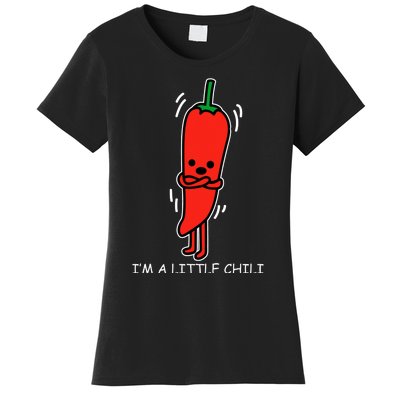 IM Little Chili Funny Saying Pepper Food Pun Women's T-Shirt