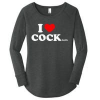 I Love Cocktails I Heart Cocktail Funny Drinking Party Women's Perfect Tri Tunic Long Sleeve Shirt