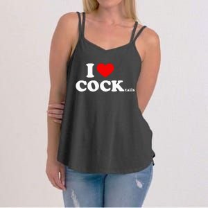 I Love Cocktails I Heart Cocktail Funny Drinking Party Women's Strappy Tank