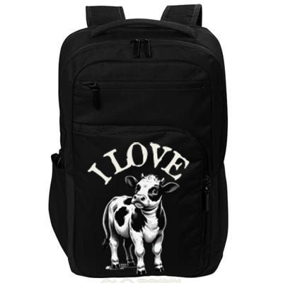 I Love Cows Donald Trump Meme Funny Quote Impact Tech Backpack