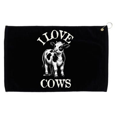 I Love Cows Donald Trump Meme Funny Quote Grommeted Golf Towel