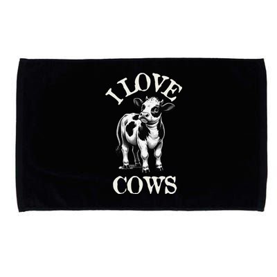 I Love Cows Donald Trump Meme Funny Quote Microfiber Hand Towel