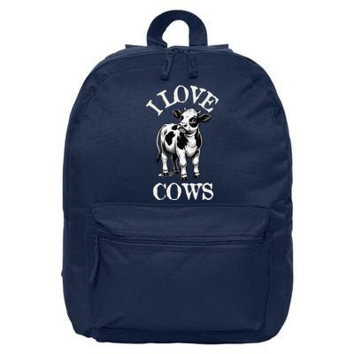 I Love Cows Donald Trump Meme Funny Quote 16 in Basic Backpack