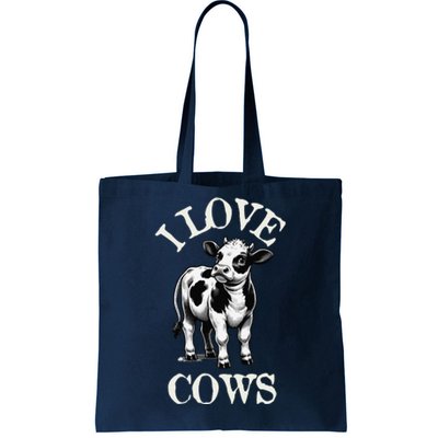 I Love Cows Donald Trump Meme Funny Quote Tote Bag