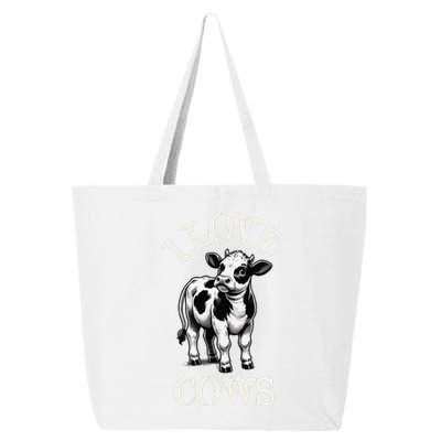 I Love Cows Donald Trump Meme Funny Quote 25L Jumbo Tote